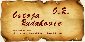 Ostoja Rudaković vizit kartica